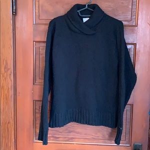 Columbia black sweater wool and cotton blend